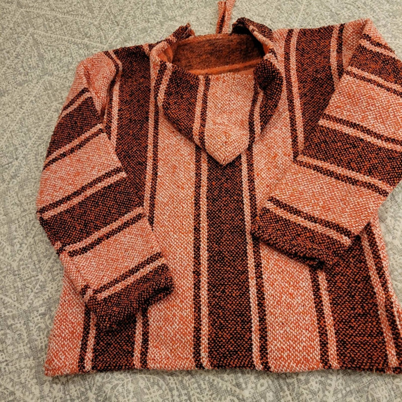 Mexican Baja Pullover Hoodie Small/  Medium - Picture 3 of 5